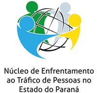 Logomarca do Núcleo de Enfrentamento ao Tráfico de Pessoas no Estado do Paraná