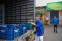 Estado mobiliza doação de 8 toneladas de frango por cooperativas; Defesa Civil entrega cestas básicas