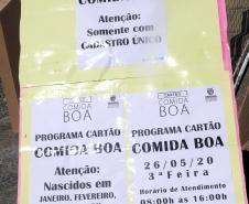 Curitiba tem mais um dia de distribuição do Cartão Comida nesta quarta (27)