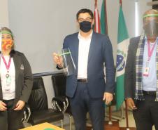 Secretaria da Justiça entrega máscaras protetoras ‘Face Shield’ para o Hospital Nossa das Graças