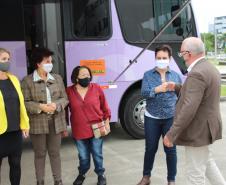 Secretário Mauro Rockenbach visita Ônibus Lilás e reforça posicionamento do Governo do Estado no fortalecimento de políticas públicas para garantia dos direitos da mulher