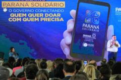 Paraná Solidário atinge em um mês 460 doadores e 240 entidades