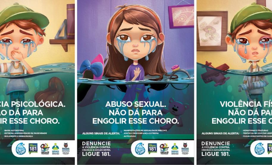 Cartazes Não Engula o Choro