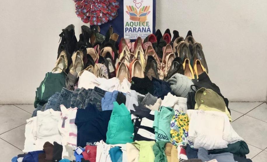 Agências do Trabalhador arrecadam mais de 10 mil peças de roupas para a Campanha Aquece Paraná