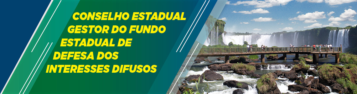 Banner Conselho Estadual Gestor do Fundo Estadual de Defesa dos Interesses Difusos