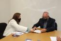 Secretário Mauro Rockenbach recebe deputada Federal Leandre Dal Ponte para articular políticas públicas nas áreas da mulher, idoso, criança e adolescente