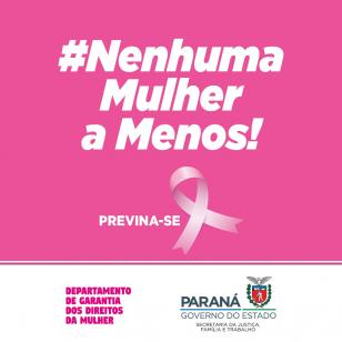 Secretaria da Justiça, Família e Trabalho promove Lives com orientações para prevenção do câncer de mama durante a campanha Outubro Rosa