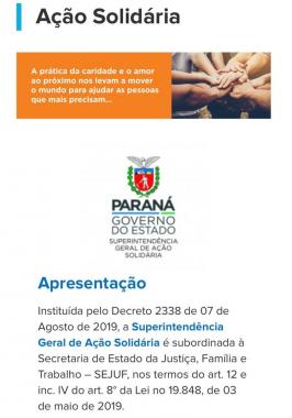 ação solidária