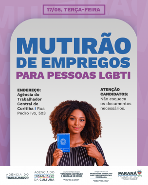 Paraná realiza o primeiro Dia de Empregabilidade LGBTI+ do Brasil