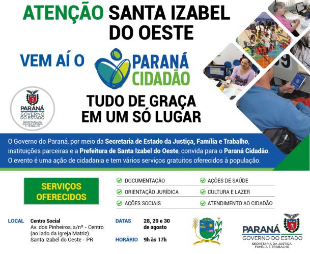 Santa Izabel do Oeste recebe feira de serviços gratuitos