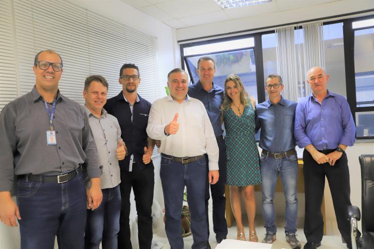 Ney Leprevost recebe prefeito de Santa Lúcia