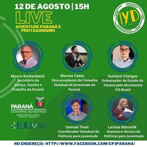 Secretário Mauro Rockenbach participa de “Live” em comemoração ao Dia Internacional da Juventude