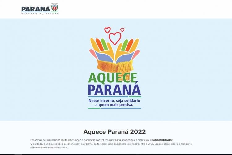 Governo do Estado lança campanha Aquece Paraná nesta terça-feira