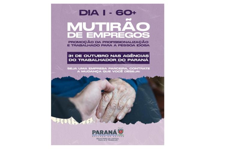 Agências do Trabalhador farão mutirões com vagas para pessoas idosas na segunda-feira