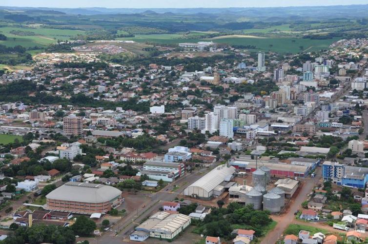Cidade de Tapejara vista de cima