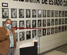 Secretário Mauro Rockenbach apresenta a nova galeria histórica de ex-secretários da Justiça do Paraná