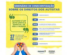 Abril Azul: Governo do Paraná promove seminário sobre direitos da pessoa autista