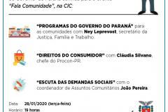 Fala Comunidade estará na CIC na próxima terça (28/01