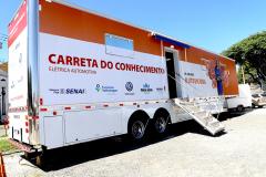 Ney Leprevost participa da aula inaugural da Carreta do Conhecimento, em Santa Felicidade