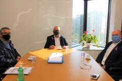 Mauro Rockenbach recebe visita do arcebispo de Curitiba