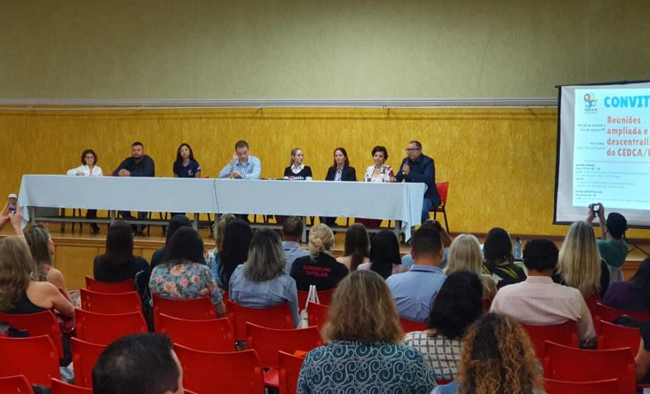 Reunião ampliada do Cedca em Foz