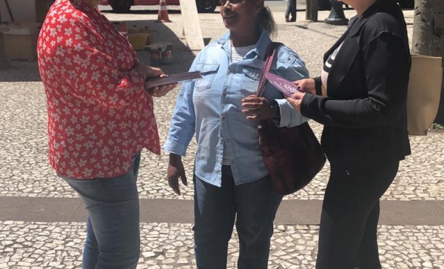 Sejuf faz ação de conscientização pelo Dia Internacional pela Eliminação da Violência Contra a Mulher