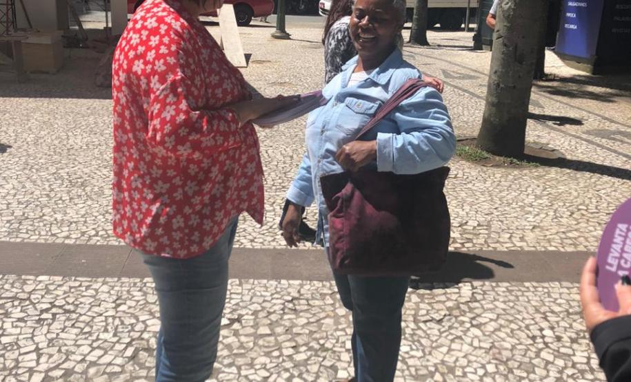 Sejuf faz ação de conscientização pelo Dia Internacional pela Eliminação da Violência Contra a Mulher