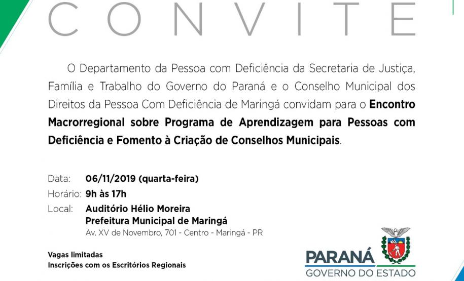 Abertas inscrições para o programa de aprendizagem  para pessoas com deficiência que será realizado em Maringá