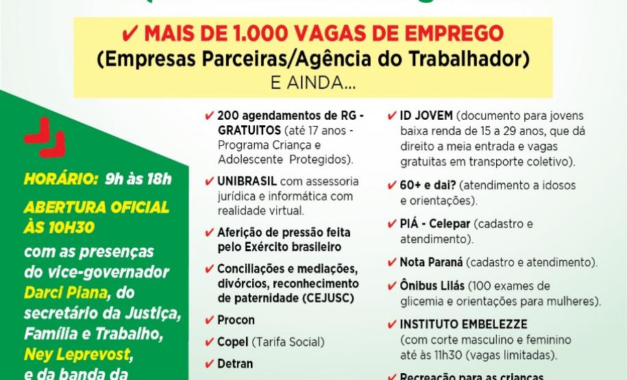 Feira da Cidadania em Santa Felicidade