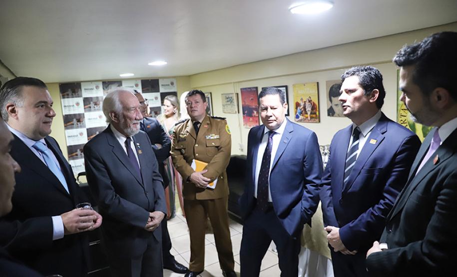 Em homenagem ao General Mourão, Ney Leprevost e Sérgio Moro defendem prisão em segunda instância