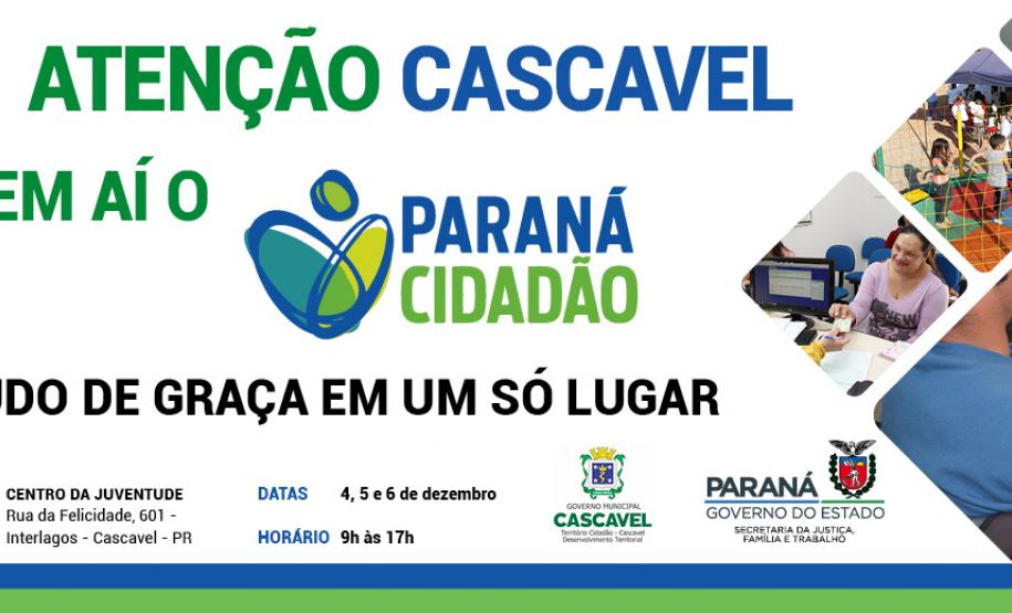 Cascavel recebe feira do Paraná Cidadão com serviços gratuitos