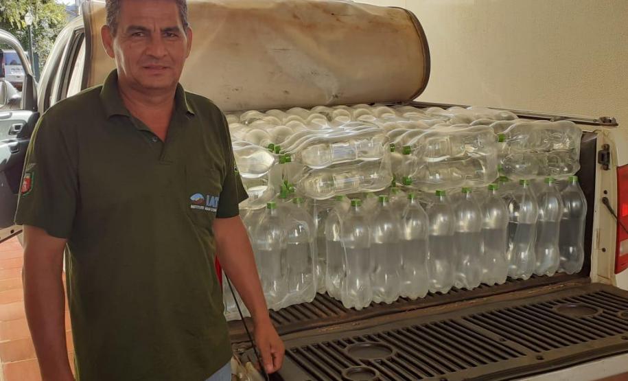 Governo entrega álcool líquido para 264 entidades que atendem idosos nos 399 municípios do Paraná