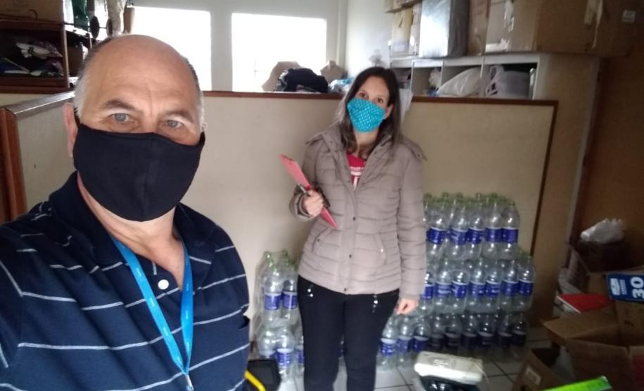 Secretaria da Justiça, Família e Trabalho entrega 9 mil litros de álcool 70% para instituições sociais