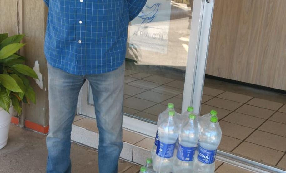 Secretaria da Justiça, Família e Trabalho entrega 9 mil litros de álcool 70% para instituições sociais