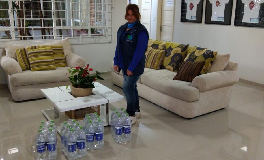 Secretaria da Justiça, Família e Trabalho entrega 9 mil litros de álcool 70% para instituições sociais