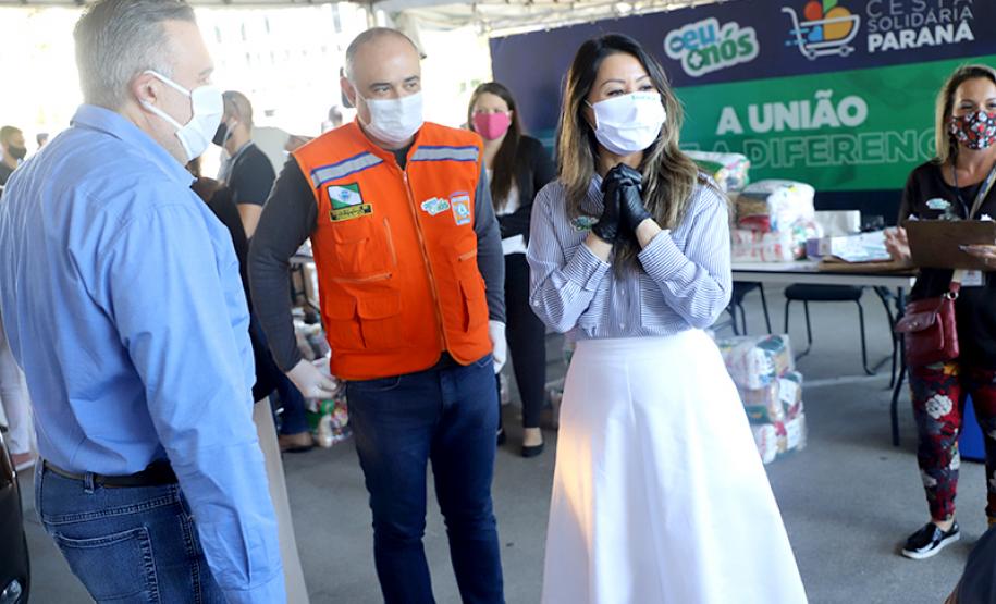 Campanha de arrecadação liderada pela 1º dama do Paraná Luciana Massa reúne doações para ajudar vítimas do coronavírus