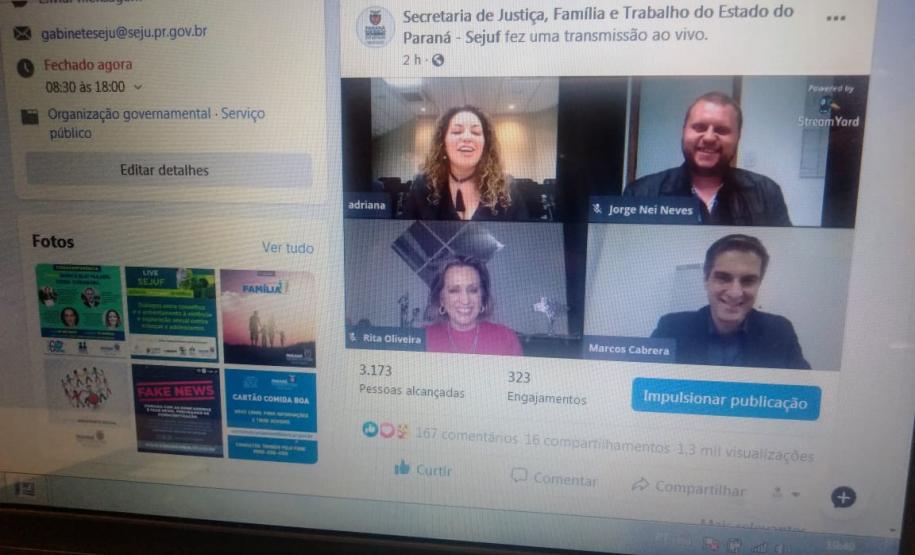 Secretaria da Justiça discute papel da cuidadora de idosa em tempos de pandemia