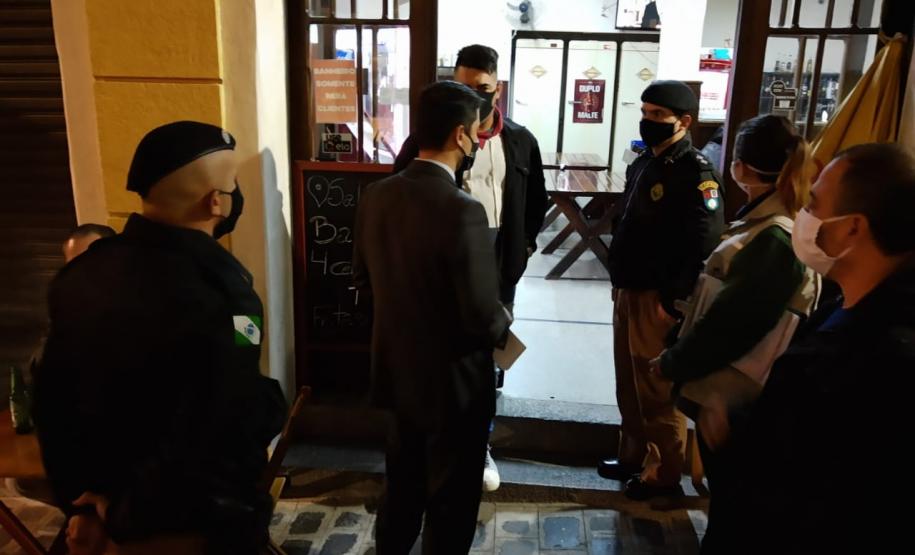 Operação da Secretaria da Justiça fiscaliza o cumprimento das medidas de prevenção à Covid-19 em bares e restaurantes