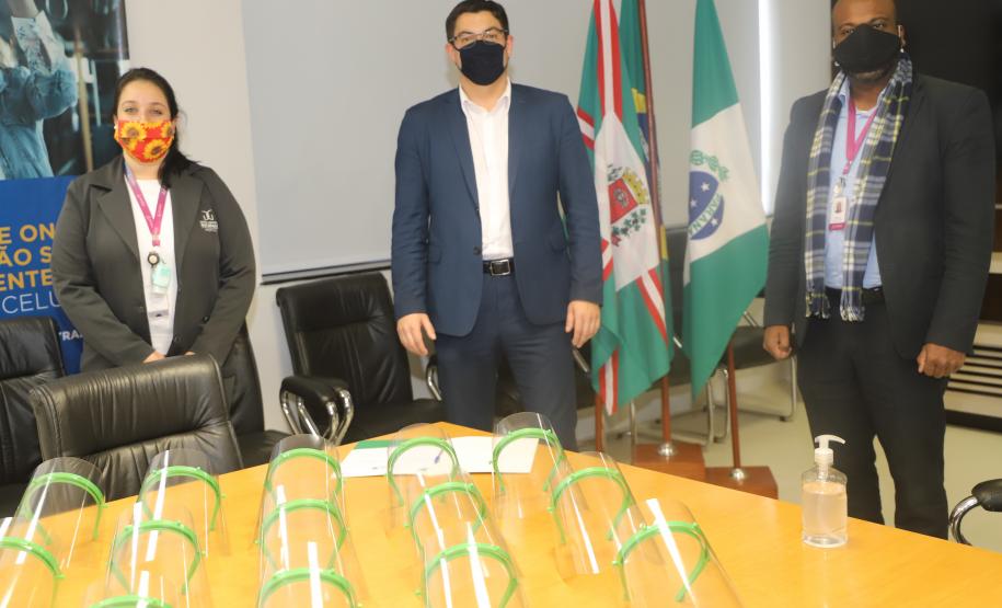 Secretaria da Justiça entrega máscaras protetoras ‘Face Shield’ para o Hospital Nossa das Graças