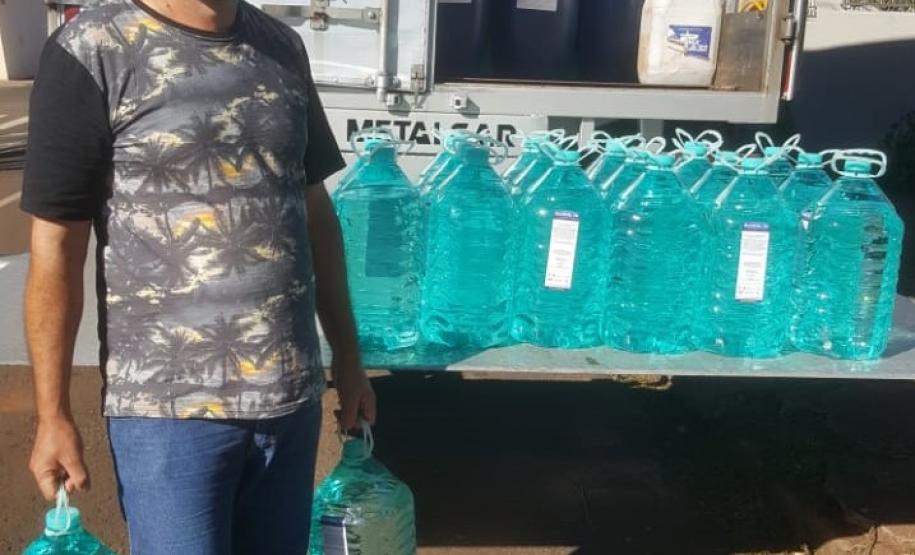 Secretaria da Justiça distribui álcool glicerinado 70% para 212 municípios da região Norte do Paraná