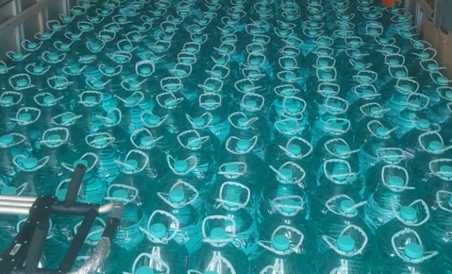 Secretaria da Justiça distribui álcool glicerinado 70% para 212 municípios da região Norte do Paraná