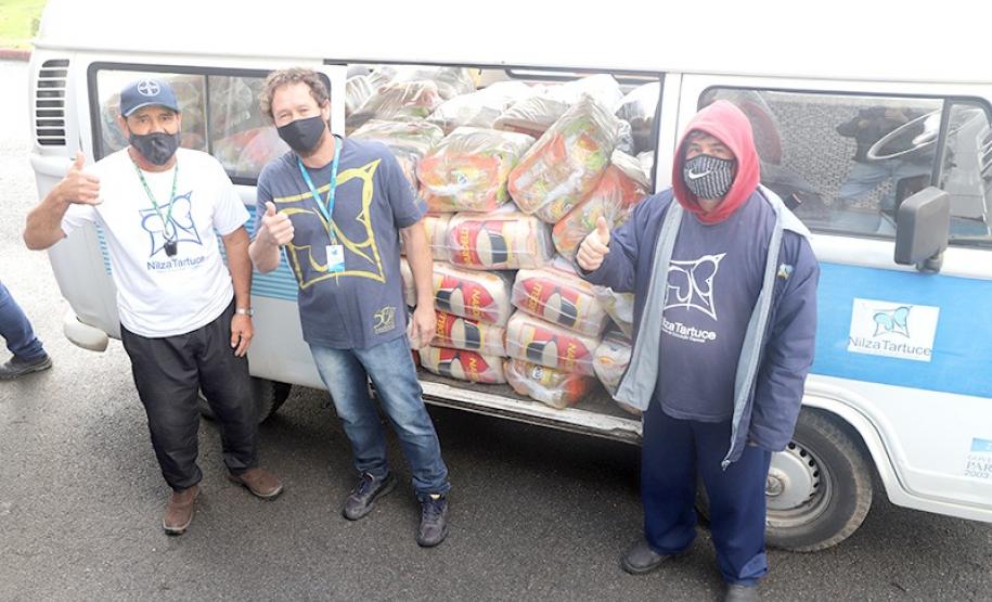 Secretaria da Justiça, Família e Trabalho distribui mais de 19 mil cestas básicas para famílias de crianças e adolescentes com deficiência e em situação de vulnerabilidade social