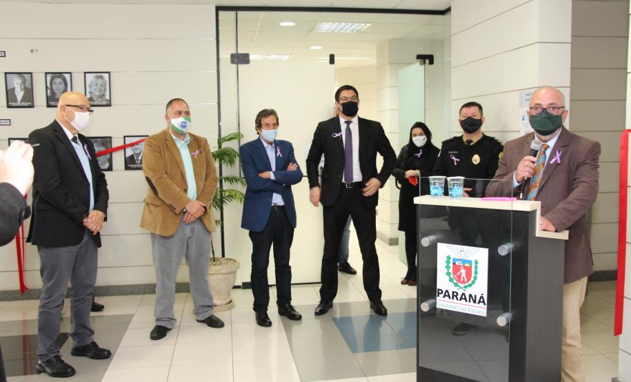 Secretário Mauro Rockenbach apresenta a nova galeria histórica de ex-secretários da Justiça do Paraná