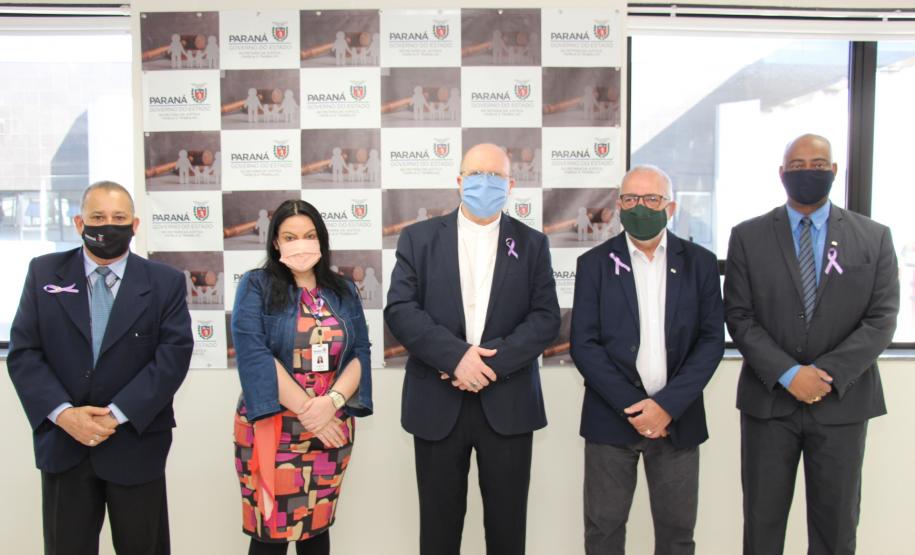 Mauro Rockenbach recebe visita do arcebispo de Curitiba