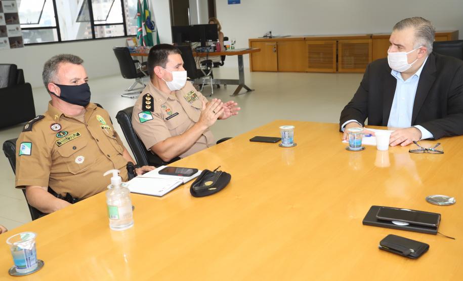 Secretaria da Justiça, Família e Trabalho alinha parceria com o Batalhão de Patrulha Escolar da Polícia Militar do Paraná para desenvolver ações na área da criança e do adolescente
