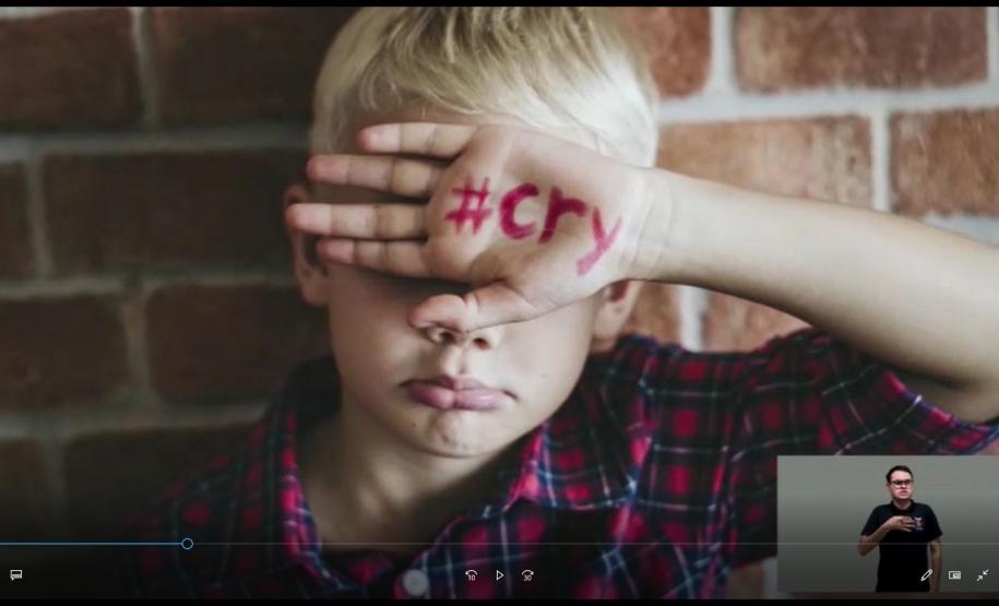 Secretaria de Justiça divulga vídeo com apelo para combater à violência contra crianças