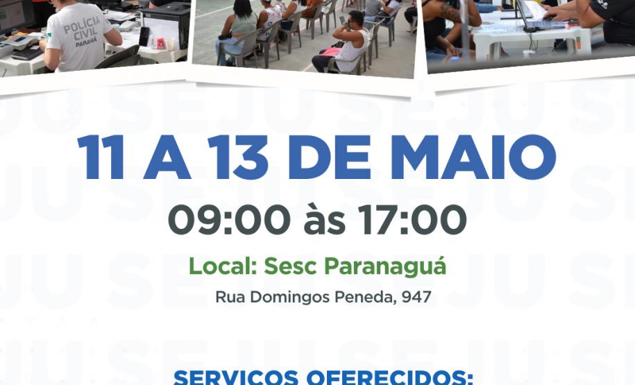 Paranaguá recebe feira de serviços Paraná em Ação e programa Justiça no Bairro