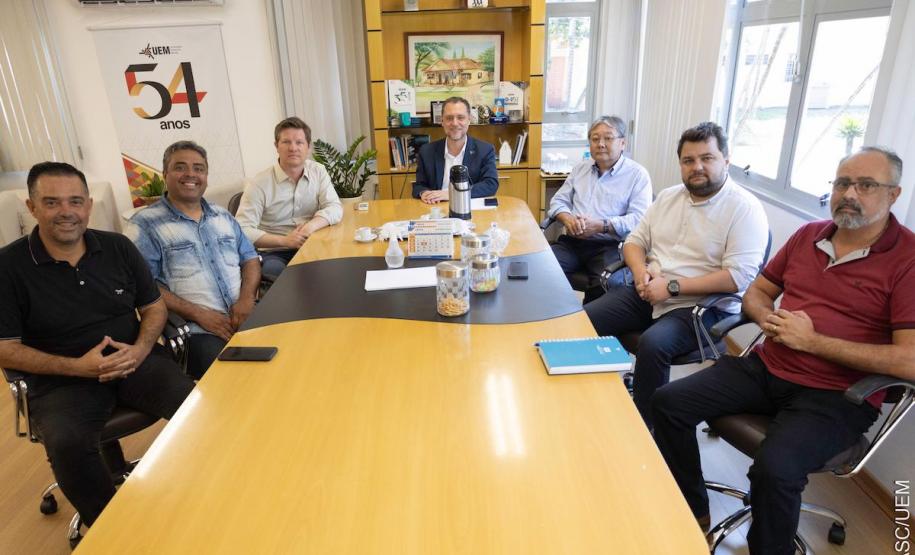 Santin Roveda e reitor da UEM planejam parcerias com a Secretaria da Justiça