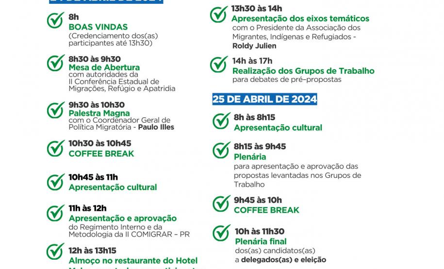 Políticas para migrantes, refugiados e apátridas são tema de Conferência Estadual