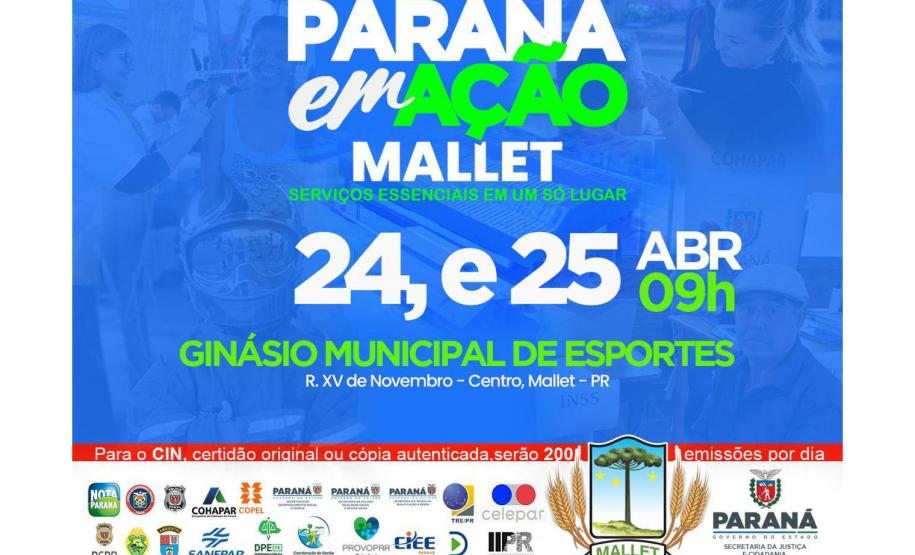 Mallet recebe a feira de serviços Paraná em Ação nesta quinta e sexta-feira